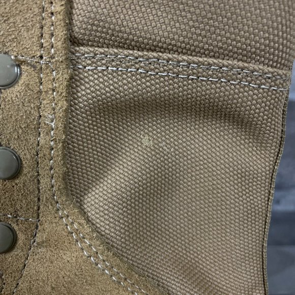 Belleville GoreTex Mens 9 R Tan Suede Vibram Military Composite Toe Combat Boots - Picture 8 of 12